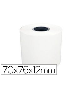 BOBINE SCHADES CALCULATRICES CAISSES ENREGISTREUSES  DIAMÈTRE 70MM MANDRIN 12MM  LARGEUR 76MM 1 PLI