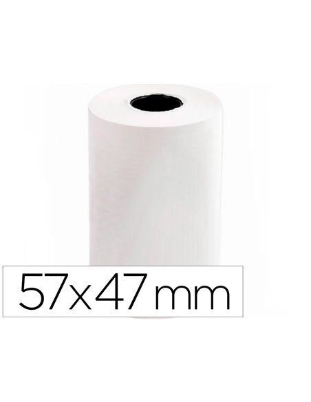 BOBINE THERMIQUE Q-CONNECT 57MM LARGEUR X 47MM DIAMETRE  55GR POUR TPE SANS BISPHENOL  A