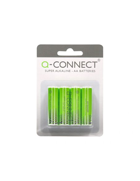 PILE Q-CONNECT ÉCONOMIQUE CAPACITÉ 1.5V I.C.E. LR06 TAILLE AA BLISTER 4 UNITÉS