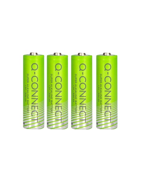PILE Q-CONNECT ÉCONOMIQUE CAPACITÉ 1.5V I.C.E. LR06 TAILLE AA BLISTER 4 UNITÉS