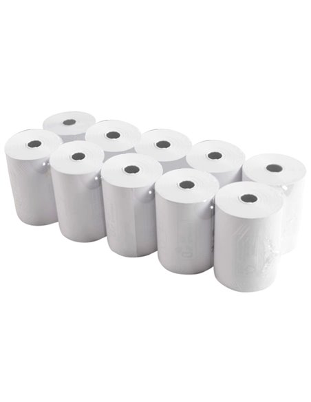 BOBINE THERMIQUE Q-CONNECT 57MM LARGEUR X 60MM DIAMETRE  55GR SANS BISPHENOL A