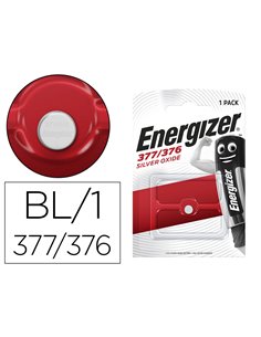 PILE ENERGIZER MONTRES OXYDE ARGENT I.C.E. 377/376 BLISTER 1 UNITÉ