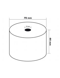 BOBINE THERMIQUE Q-CONNECT 44MM LARGEUR X 70MM DIAMETRE  55GR SANS BISPHENOL A