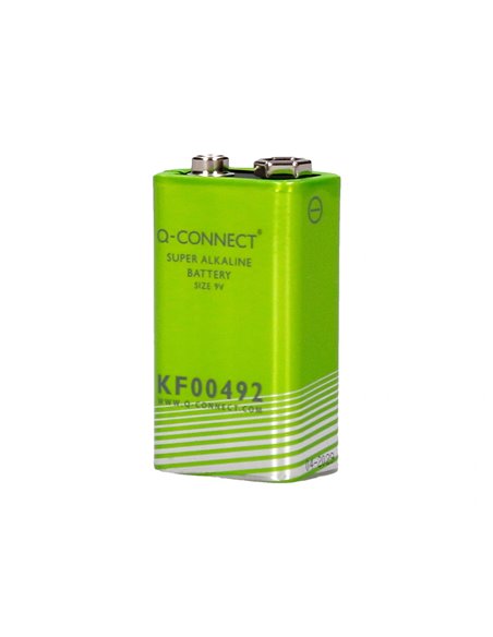 PILE Q-CONNECT ÉCONOMIQUE CAPACITÉ 9V I.C.E. 6LR61 TAILLE 9 V BLISTER 1 UNITÉ