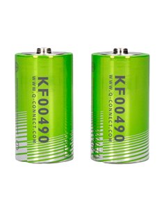 PILE Q-CONNECT ÉCONOMIQUE CAPACITÉ 1.5V I.C.E. LR14 TAILLE C BLISTER 2 UNITÉS 2