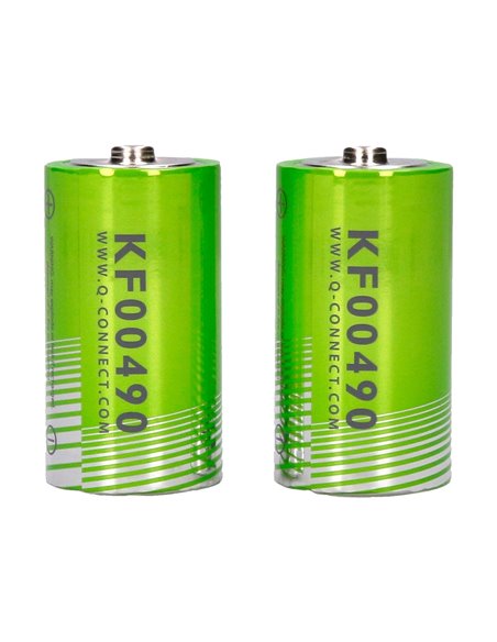 PILE Q-CONNECT ÉCONOMIQUE CAPACITÉ 1.5V I.C.E. LR14 TAILLE C BLISTER 2 UNITÉS