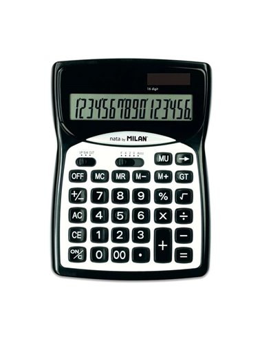 Calculatrices Milan 16 chiffres - 3 touches de mémoire - Fonction fiscale - Racine carrée - Calcul de marge