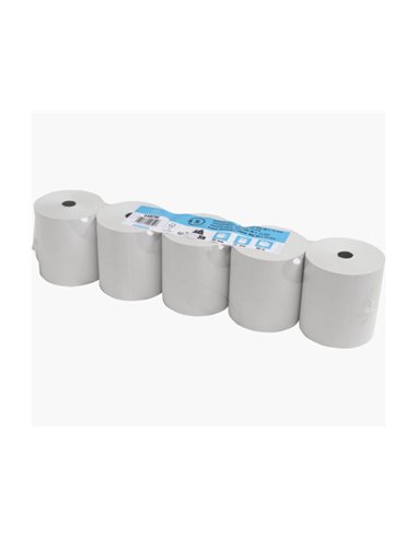 BOBINE THERMIQUE EXACOMPTA TICKETS DE CAISSE 1 PLI SANS  BPA 80X73MM MANDRIN 12MM  METRAGE 80M COLORIS BLANC