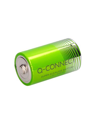 PILE Q-CONNECT ÉCONOMIQUE CAPACITÉ 1.5V I.C.E. LR20 TAILLE D BLISTER 2 UNITÉS