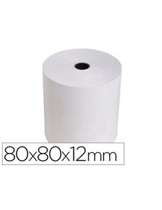 BOBINE TPE EXACOMPTA PAPIER THERMIQUE 80X72MM LONGUEUR 76M 48G/M2 MANDARIN 12MM