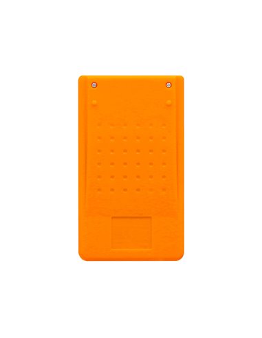 CALCULATRICE DE POCHE LIDERPAPEL XF10 8 CHIFFRES  SOLAIRE ET PILES 115X65X8 MM  COLORIS ORANGE