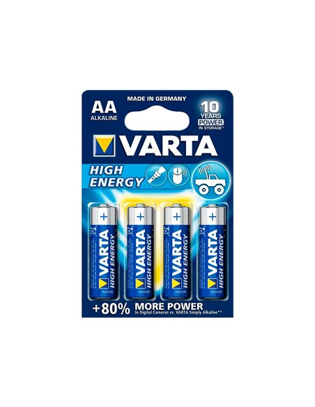 PILE ALCALINE VARTA LONGLIFE POWER AA BLI 4