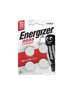 PILE ENERGIZER MINIATURE LITHIUM CR2025 BLISTER 4  UNITES