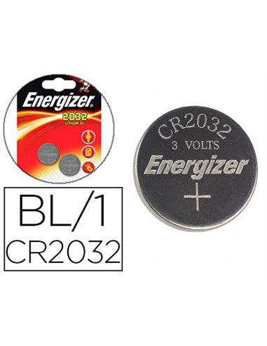 PILE ENERGIZER MINIATURE APPAREILS ÉLECTRONIQUES I.C.E. CR2032 3V BLISTER 2 UNITÉS