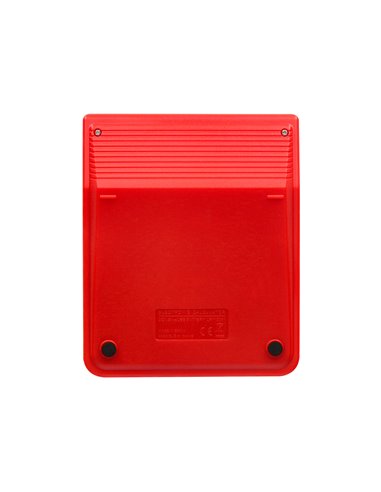 CALCULATRICE DE BUREAU LIDERPAPEL XF22 10 CHIFFRES SOLAIRE ET PILES 127X105X24 MM COLORIS ROUGE