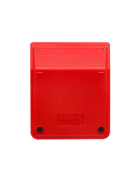 CALCULATRICE DE BUREAU LIDERPAPEL XF22 10 CHIFFRES SOLAIRE ET PILES 127X105X24 MM COLORIS ROUGE