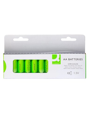 PILE Q-CONNECT ÉCONOMIQUE CAPACITÉ 1.5V I.C.E LR06 TAILLE AA BLISTER 12 UNITÉS