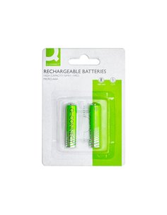 PILE Q-CONNECT ALCALINE AAA RECHARGEABLE BLISTER 2 UNITES 2
