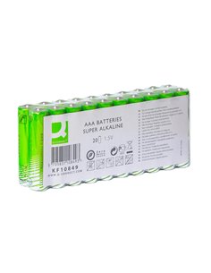 PILE Q-CONNECT ALCALINE AAA LR03 CAPACITÉ 1.5V PACK 20 UNITÉS 2
