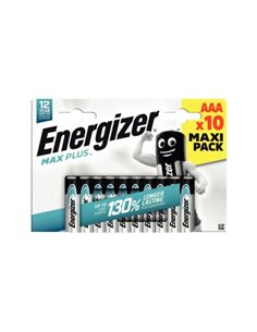 PILE ENERGIZER MAX PLUS LR03/AAA 1,5V BLISTER 10  UNITES