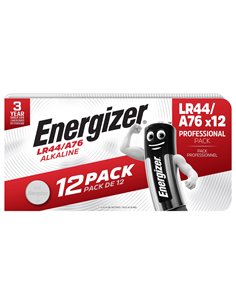 PILE ENERGIZER MINIATURE ALKALINE LR44 BLISTER 12  UNITES