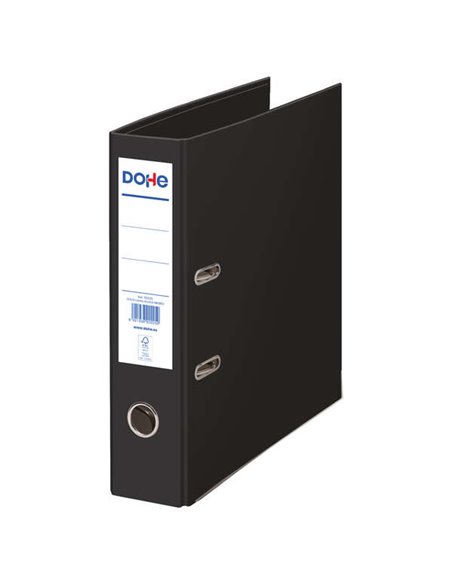 Classeur à levier Dohe Ecofile, format folio 320 x 285 mm, carton rigide doublé, œillet, ardillon, porte-cartes adhésif, coin mé