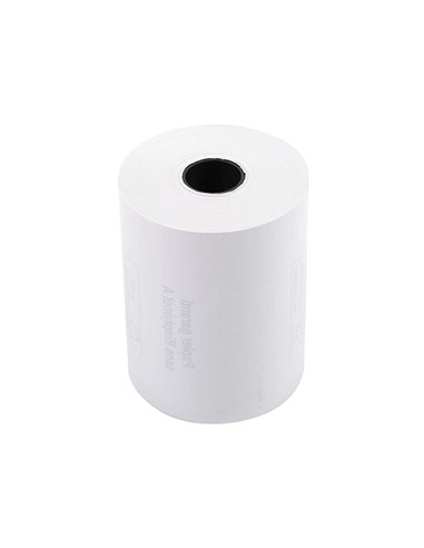 BOBINE THERMIQUE EXACOMPTA TICKETS CARTE BANCAIRE 1 PLI 57X46MM MANDRIN 12MM MÉTRAGE 25M LOT 10 ROULEAUX