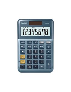 CALCULATRICE CASIO BUREAU MS80E GRAN ECRAN 8 CHIFFRES EURO CONVERTISSEUR MEMOIRE  SOLAIRE/PILE COULEUR BLEU 2