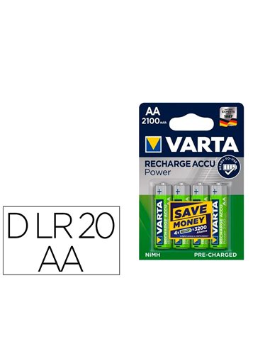 ACCUS RECH HR20 D 3000MAH B/2