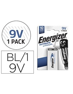 PILE ENERGIZER 9V ULTIMATE LITHIUM BLISTER 1 UNITÉ