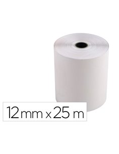 BOBINE THERMIQUE EXACOMPTA TICKETS DE CAISSE 2 PLIS CHIMIQUEAUTOCOPIANT 57G 76X70MM MANDRIN 12MM 25M LOT 10 UNITES