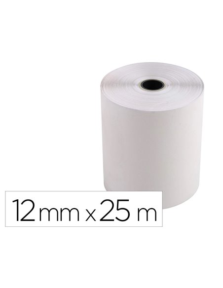 BOBINE THERMIQUE EXACOMPTA TICKETS DE CAISSE 2 PLIS CHIMIQUEAUTOCOPIANT 57G 76X70MM MANDRIN 12MM 25M LOT 10 UNITES