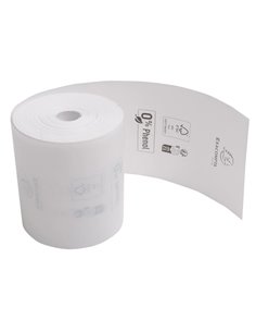 BOBINE THERMIQUE EXACOMPTA TICKETS CAISSE 1 PLI 80X72MM  76M 48GR SANS PHENOL PLASTIQUEBOITE DE 10