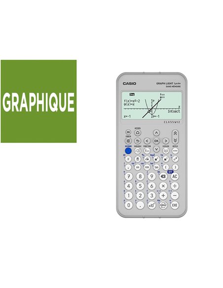 CALCULATRICE GRAPHIQUE CASIO LYCEE GRAPH LIGHT COLORIS BLANC