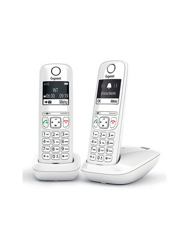 TELEPHONE GIGASET SANS  FIL DUO AS690A BLANC
