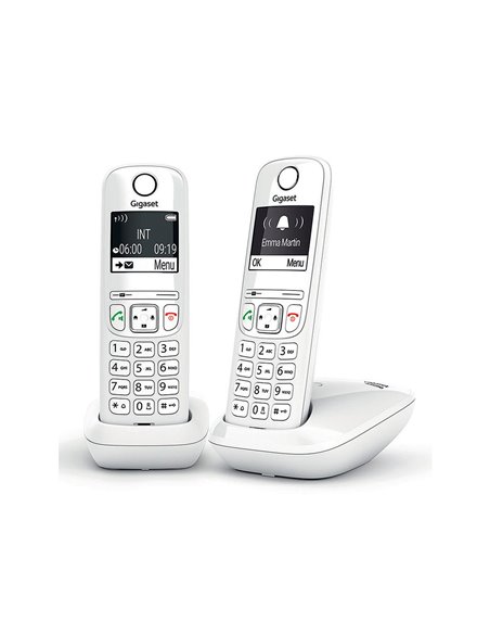 TELEPHONE GIGASET SANS  FIL DUO AS690A BLANC