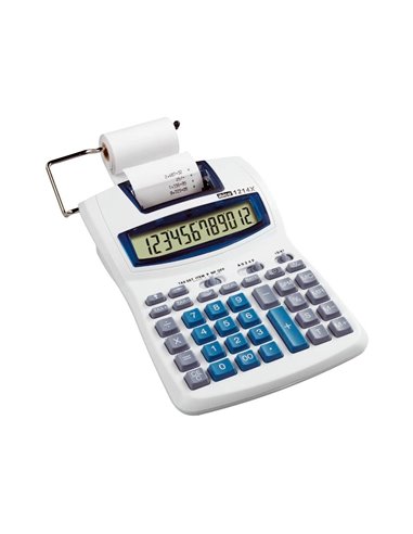 CALCULATRICE IBICO 1214X IMPRIMANTE 12 CHIFFRES TOUCHE MARGE BÉNÉFICIAIRE 152X218X55MM 445G IMPRESSION BICOLORE