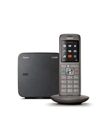 TELEPHONE GIGASET CL660 DUO SANS FIL MODE MAINS-LIBRES  COMBINE GRAND ECRAN COULEUR REPERTOIRE 400 CONTACTS