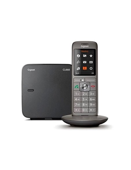 TELEPHONE GIGASET CL660 DUO SANS FIL MODE MAINS-LIBRES  COMBINE GRAND ECRAN COULEUR REPERTOIRE 400 CONTACTS
