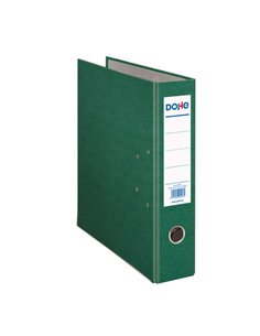 Classeur à levier Dohe, format folio, dos 70 mm, œillet, anneau et porte-cartes sur le dos, carton doublé polypropylène, coins m