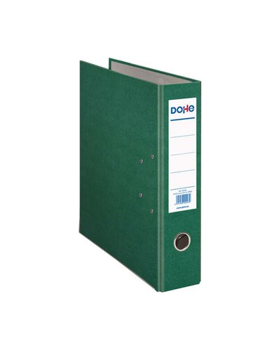 Classeur à levier Dohe, format folio, dos 70 mm, œillet, anneau et porte-cartes sur le dos, carton doublé polypropylène, coins m