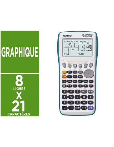CALCULATRICE CASIO GRAPHIQUE GRAPH 35+E II PYTHON LYCÉE CALCUL MATRICIEL STATISTIQUES AVANCÉES 176X84X19MM 190G