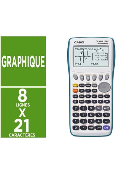 CALCULATRICE CASIO GRAPHIQUE GRAPH 35+E II PYTHON LYCÉE CALCUL MATRICIEL STATISTIQUES AVANCÉES 176X84X19MM 190G