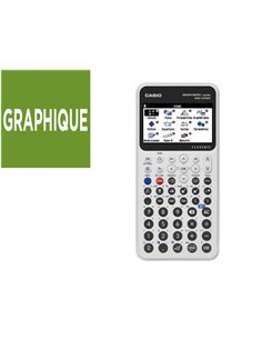 CALCULATRICE GRAPHIQUE CASIO LYCEE GRAPH MATH COLORIS  BLANC