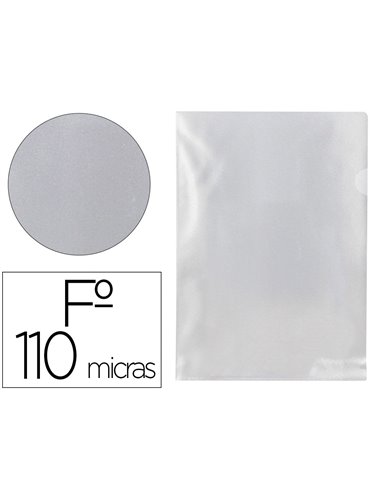 CHEMISE AVEC ONGLET Q-CONNECT 110MC COLORIS TRANSPARENT