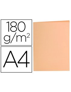 SOUS-CHEMISE LIDERPAPEL PAPIER CARTONNE 180G/M2 310X230MM DOCUMENT A4 COLORIS ORANGE PASTEL