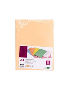 SOUS-CHEMISE LIDERPAPEL PAPIER CARTONNE 180G/M2 310X230MM DOCUMENT A4 COLORIS ORANGE PASTEL 2