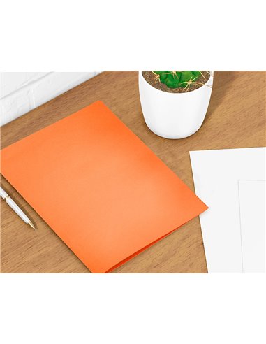 SOUS-CHEMISE LIDERPAPEL PAPIER CARTONNÉ 180G 310X230MM DOCUMENT A4 210X297MM COLORIS  ORANGE INTENSE