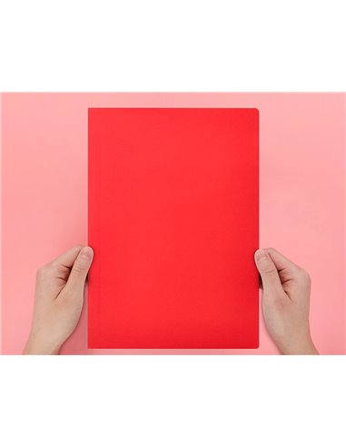 SOUS-CHEMISE LIDERPAPEL PAPIER CARTONNÉ 180G 310X230MM DOCUMENT A4 210X297MM COLORIS PASTEL ROUGE INTENSE