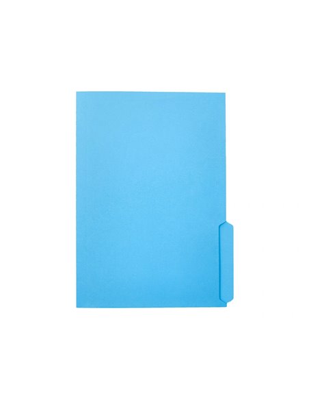 SOUS-CHEMISE LIDERPAPEL PAPIER CARTONNE 240G/M2 DOCUMENT A4 ONGLET INFERIEUR  COLORIS BLEU